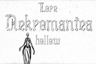 Lore Nekromantea Hollow: A Dark Display Font for Bold Branding